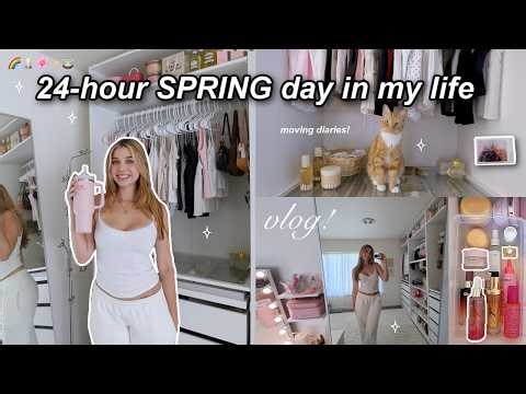 IT'S SPRING ❀ 6am productive & aesthetic day in my life, moving diaries & life reset!