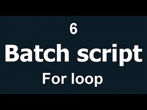 Batch script - for loop