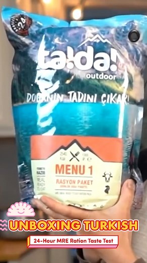 Turkish 24-hour MRE Ration Taste Test #turkish #turkey #türkiye #mre #tastetest #ration #readytoeat #meal #food | Emmymade