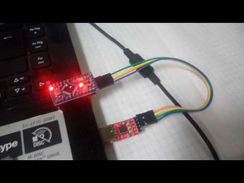 Conexion Arduino Pro Mini a Conversor USB TTL CH340