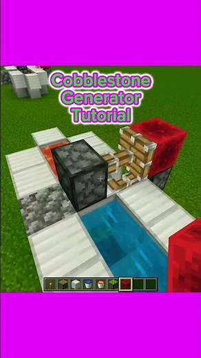 Cobblestone generator tutorial