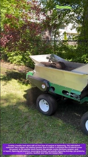 Amazing Topdresser Machine Spreads Compost Perfectly! | Lawn Care Technology