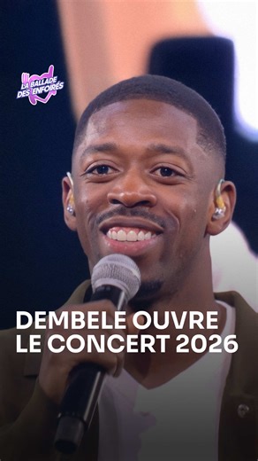 Ousmane Dembele sur scène pour le concert des #enfoires2026 🥰 📀 Le nouvel album est disponible en précommande ❤️ 1 CD ou 1 DVD = 17 repas offerts aux Restos du Cœur On compte sur vous 🫶🏼 #dembele #onregardequoi