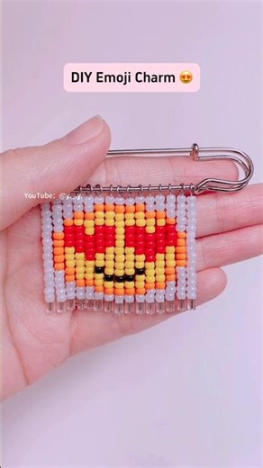 DIY Cute Emoji Keychain Gift! 😍 #diy #handmade #shorts