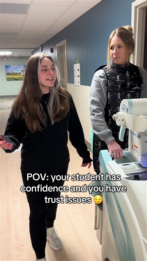 Future techs loading… please wait ⏳ #radiology #healthcare #xray #viral #hospitallife @Taylor Knutson