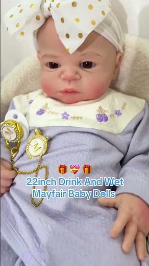 22inch full silicone baby drink and wet system reborn baby doll girl#rebornbaby #reborndoll #foryou