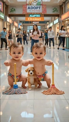 🐶 Cutest Twin Babies Playing with Puppy Adorable Baby Moments in Nature.✨💃