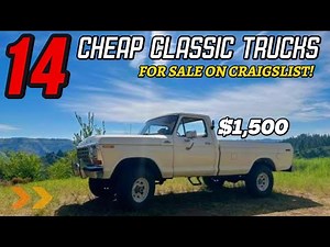 14 Affordable Classic Trucks on Craigslist – Find Your Next Ride!