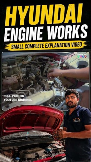 Hyundai Engine Works Explain #carservice #mechanic #hyundaiverna #hyundaicars #kiacars