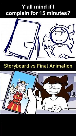 Storyboard vs Animation: me complaining for 15 mins (shot 14)