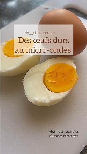 Œufs durs au micro-ondes