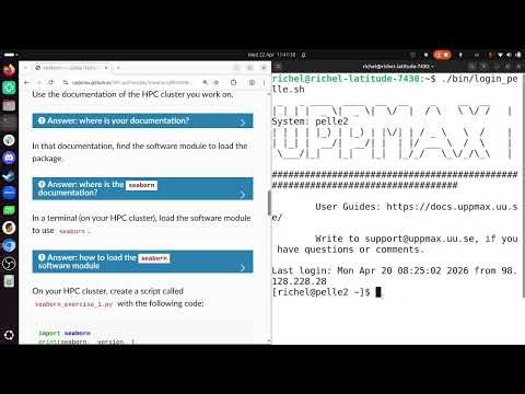 HPC Python's 'seaborn' session, for Pelle