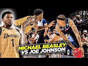 Michael Beasley vs Joe Johnson EPIC Head to Head Match Up at The Big 3 | Detroit vs Miami