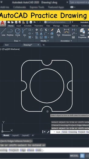 Rectangle Command In AutoCAD |Autocad Drawing|