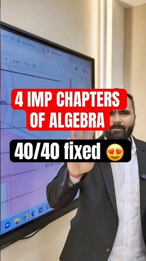 Most Imp chapters of algebra 😍 40/40 fixed #algebra10th #mostimpquestionofalgebra #board10th2027