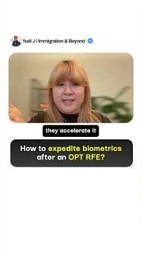 How to expedite biometrics after an OPT RFE?