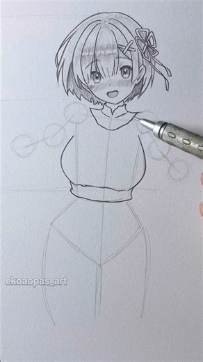 Just draw anime girl #drawing #anime #sketch #howtodraw #drawingtutorial