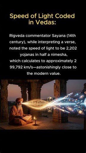 How Did the Vedas Know the EXACT Speed of Light? 🤯