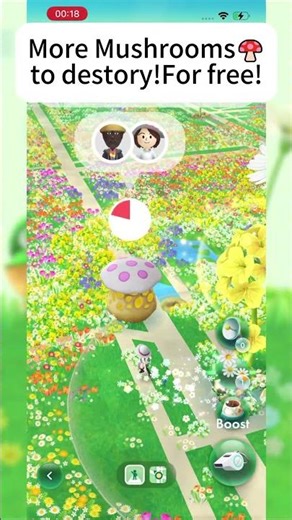 MORE FREE MUSHROOMS 🍄 TO DESTORY !!😆🕹iAnyGo Joystick #ianygo #pikmin