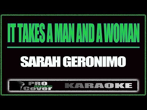 It Takes A Man and A Woman - SARAH GERONIMO (KARAOKE)