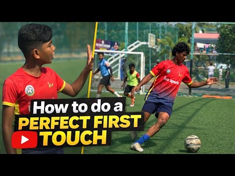 Football first touch tutorial