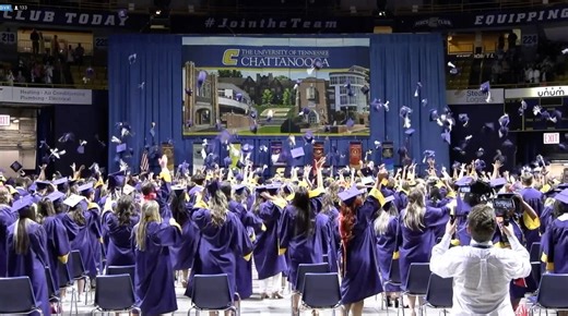 Toss those caps, Mocs. You've certainly earned it 👏🎓 #UTC2023 #UTC #CHA #Chattanooga | The University of Tennessee at Chattanooga