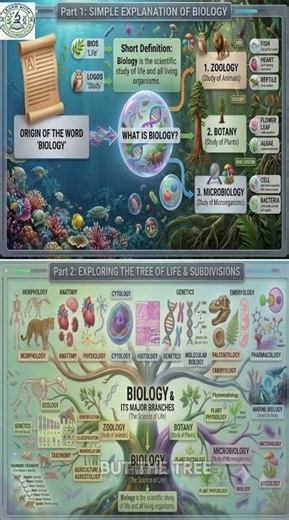 What is biology? |Main branches & subdivisions of biology |origin of word biology explained #biology