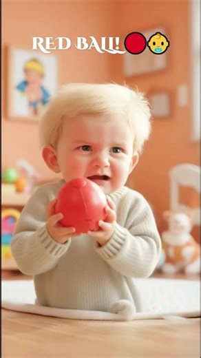 Baby Finds Red Ball 🔴 | Learn Colors | Cute Baby Song | Kids Video