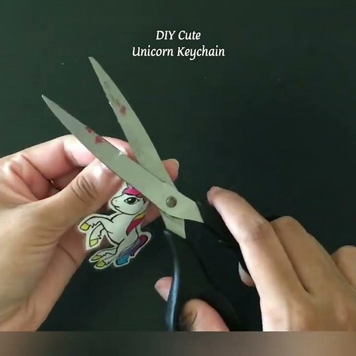 how to make Unicorn Keychain / Paper Crafts / Unicorn Keychain / DIY Unicorn / DIY / #shorts