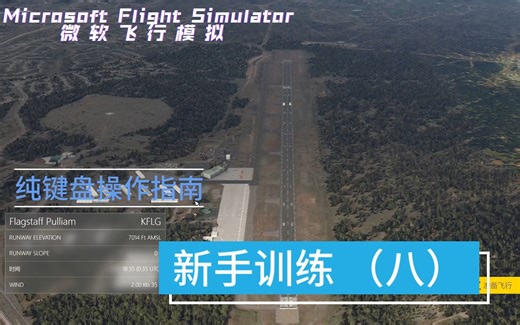 【微软飞行模拟】新手训练8【纯键盘操作指南】