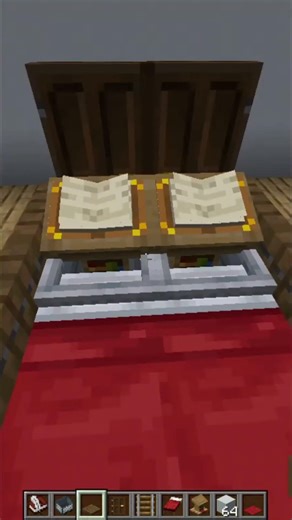 Make a REALISTIC Bed in Minecraft! 🛏️ (Easy Trick)