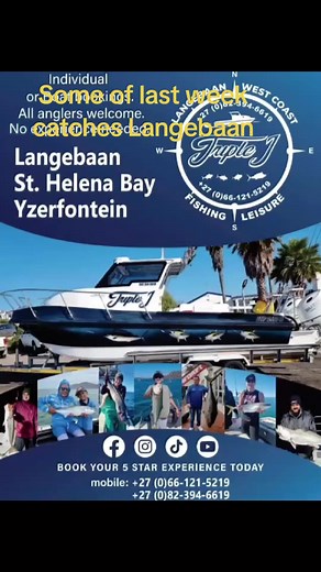 TripleJ Fishing Charters 🎣 Langebaan West coast South Africa Pieter Brand 061 318 6288 Pieter van der Spuy 082 394 6619 #SAMA28 #southafricatiktok🇿🇦 #southafrica #langebaan #money #bitcoin #crypto #google #tiktoker #tiktokviral #tiktoknews #tiktok #deepseafishing #tiktokfishing #longfintuna #yellowfin #tuna #rockfishing #yellowtail #mackerel