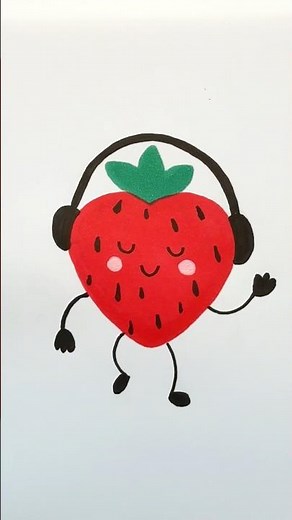How to Draw a Cool Strawberry | Step-by-Step Drawing for Kids