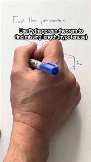 Find the perimeter of this shape #geometry #maths #stem