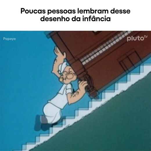 Imagina não lembrar do Popeye, Brutus e Olívia Palito 😲 #Popeye | Pluto TV Brasil