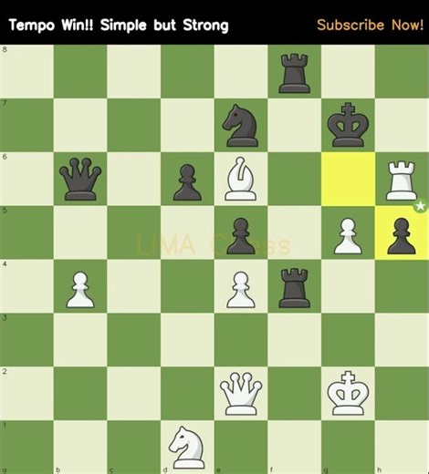 Tempo Win!! Simple but Strong #chesschallenge #tacticstime #tacticstime