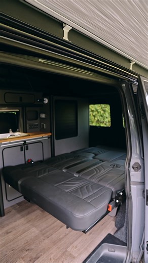 The 2021 Volkswagen T28 Camper — fully converted by HarveyVDubs and finished in Pure Grey with black alloys. Inside, it’s all class: VW-embossed leather, solid oak tops, pop-top roof, heating, and everything you need for the road ahead. A premium camper built for real adventures. Available now at Team Virtus. 📩 DM to enquire. | Team Virtus