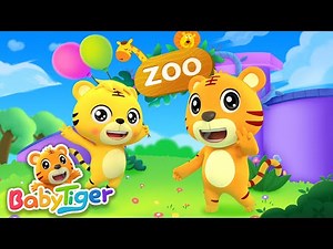 Five Zoo Animals | Zoo Animals Song For Kids | Nursery Rhymes & Kids Songs - BabyTiger’s Family
