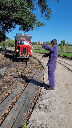 Railbus token exchange at Statfold Barn Railway #Narrowgauge #Railway | Daniel Pearce