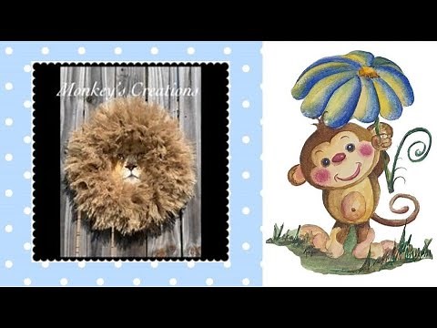 How to Make a Lion Head Wreath | Lions | #homedecor #diycraftideas