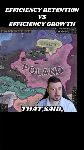 ⚖️ Efficiency Retention VS Efficiency Growth: What’s BEST? | HOI4 Shorts