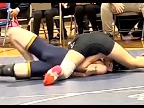 Girl pins another boy at 116 lbs