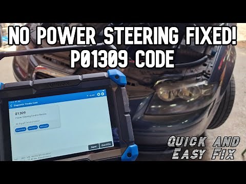 Audi A3 P01309 Power steering control module issue fix. No power steering. Hard to turn the steering