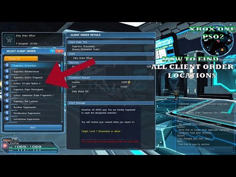 (XboxOne) PSO2 How to hide units and find any Client Order!!