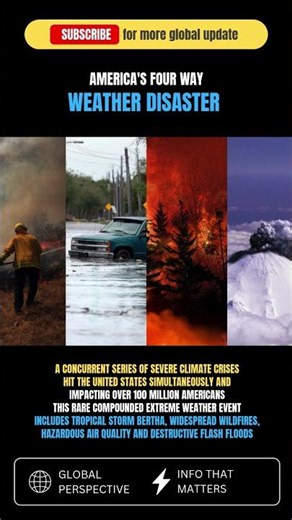 America's four way weather disaster #america #usa #american