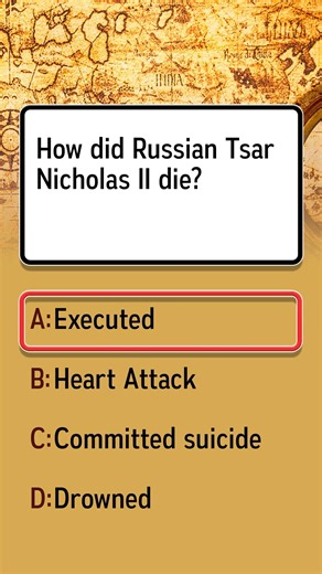What was the cause of Tsar Nicholas II's death?
