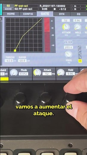 Behringer X32 - How to set up the noise gate for vocals with expander