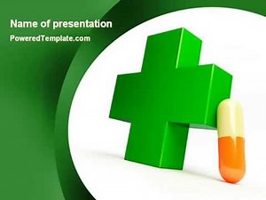 Pharmacy PowerPoint Template by PoweredTemplate.com