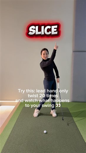 Fix slicing using this drill! Perfect way to practice at home #golf #golfer #golfing #golftips