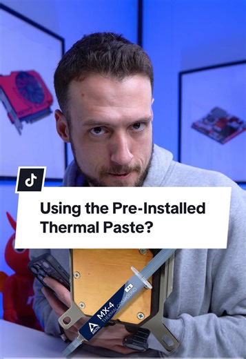 Did you use the included thermal paste or buy your own? #PCBuild #GamingPC #PCBuilding #ThermalPaste #CPU